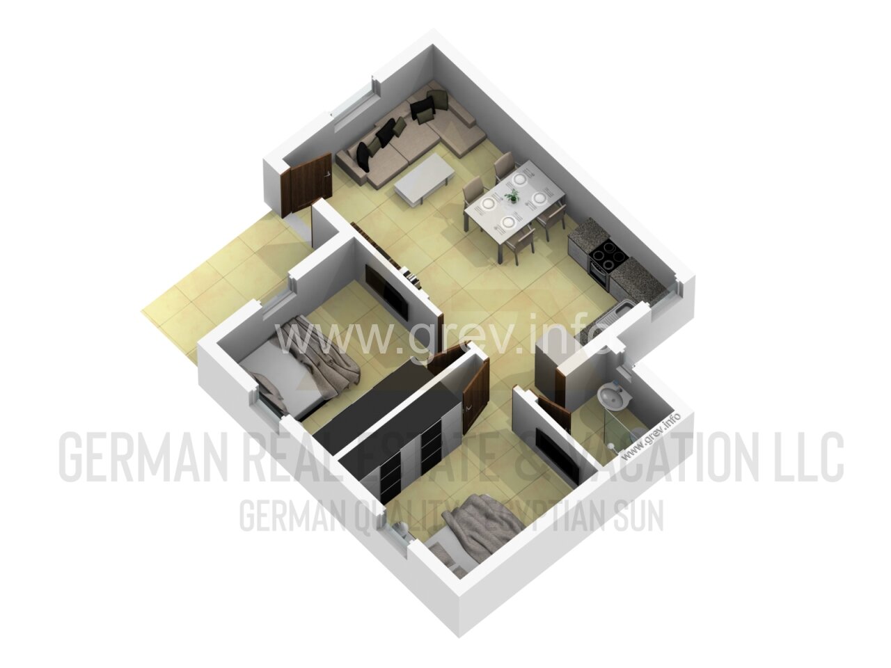 Exklusives 70 qm Garten-Apartment in MAKADI HEIGHTS