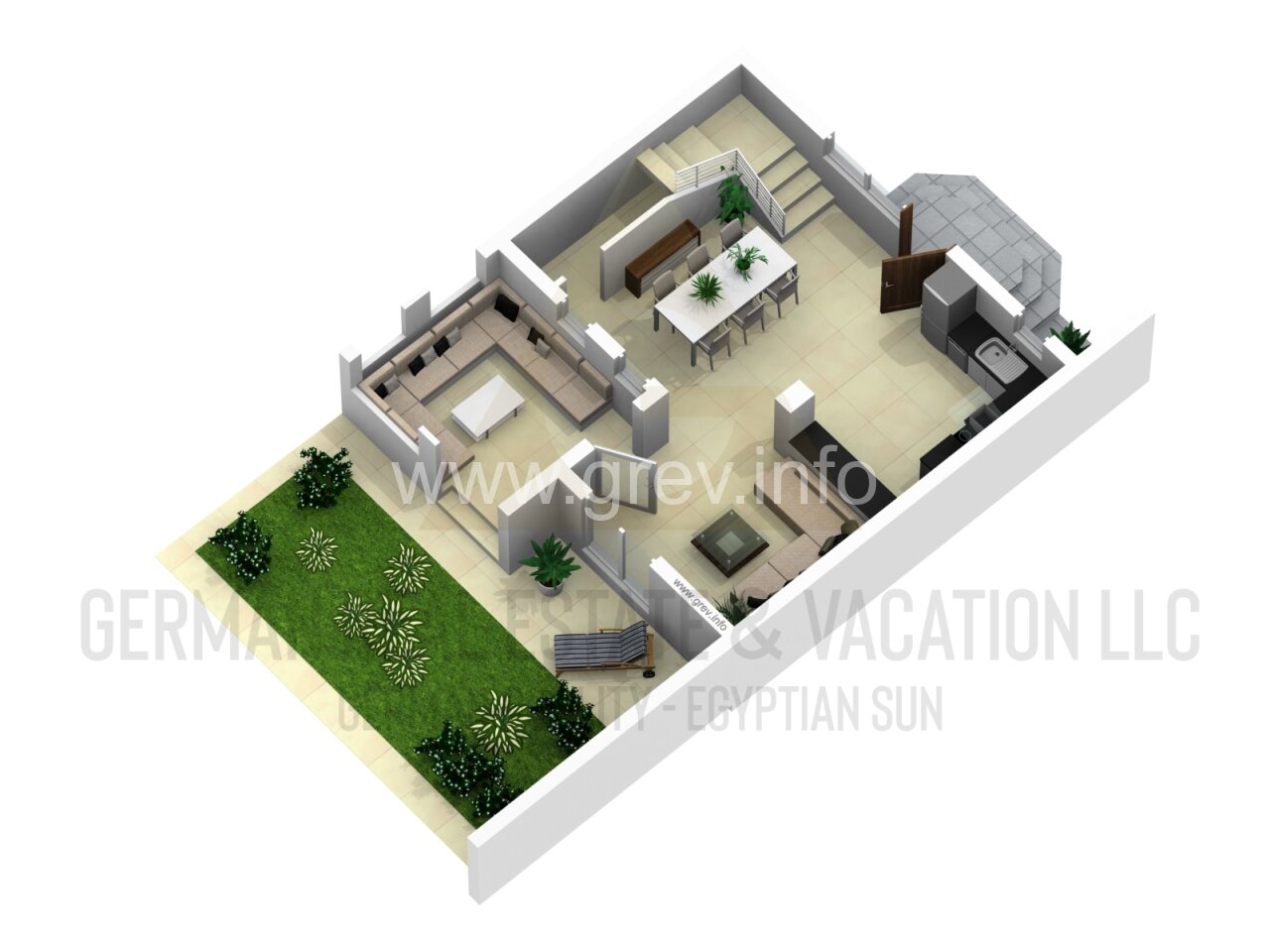 Luxus-Garten-Villa - MAKADI HEIGHTS - mit Meerblick - Hurghada - Rotes Meer - Ägypten